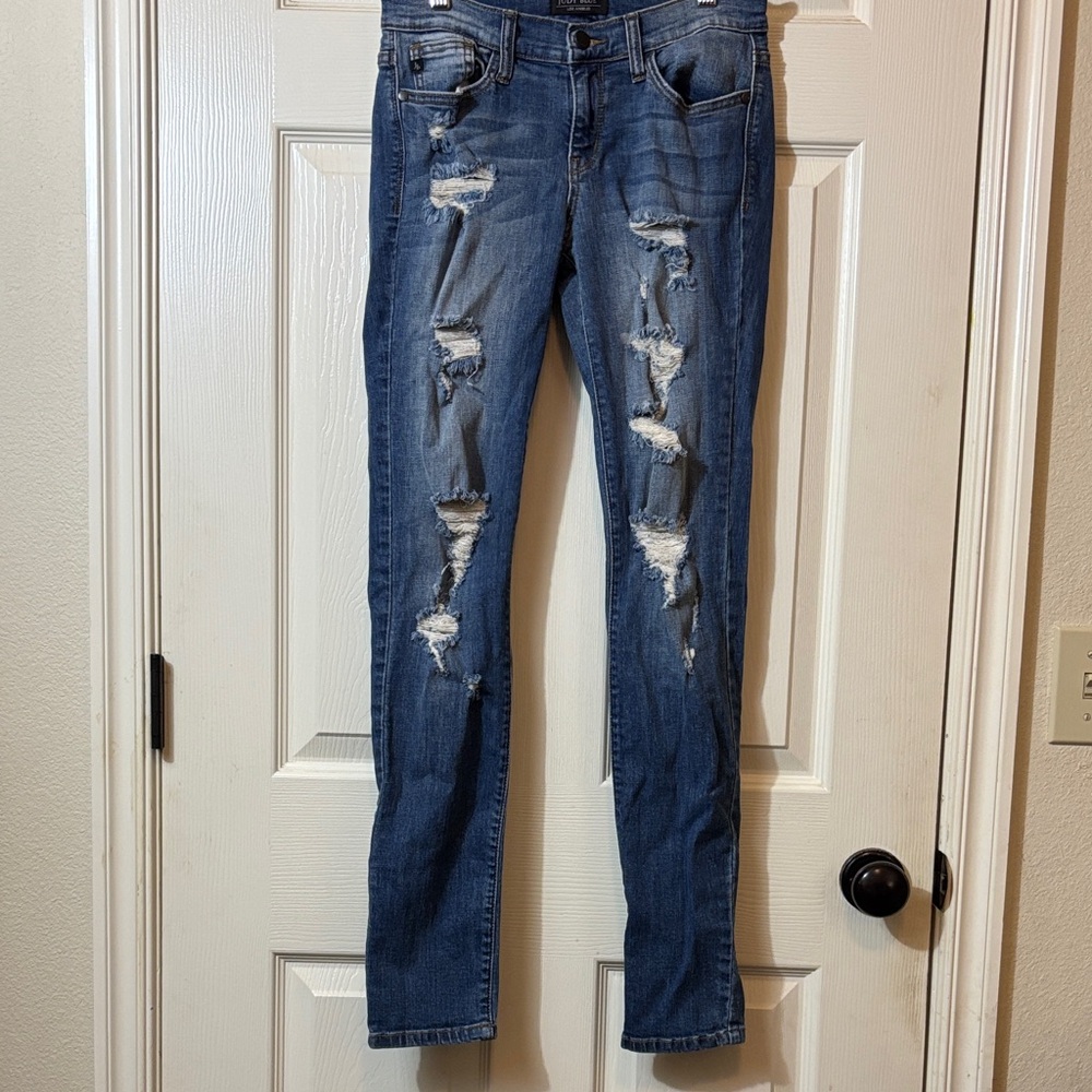 Judy Blue Ripped Denim Skinny Jeans